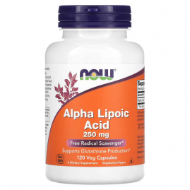 Альфа липоевая кислота NOW FOODS ALPHA LIPOIC ACID, 250 мг, 120 вег капсул Альфа липоевая кислота NOW FOODS ALPHA LIPOIC ACID, 250 мг, 120 вег капсул