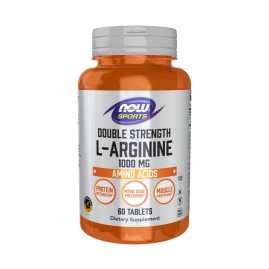 Аминокислота L‑Аргинин NOW FOODS L-ARGININE 1000 мг, 60 таблеток Аминокислота L‑Аргинин NOW FOODS L-ARGININE 1000 мг, 60 таблеток