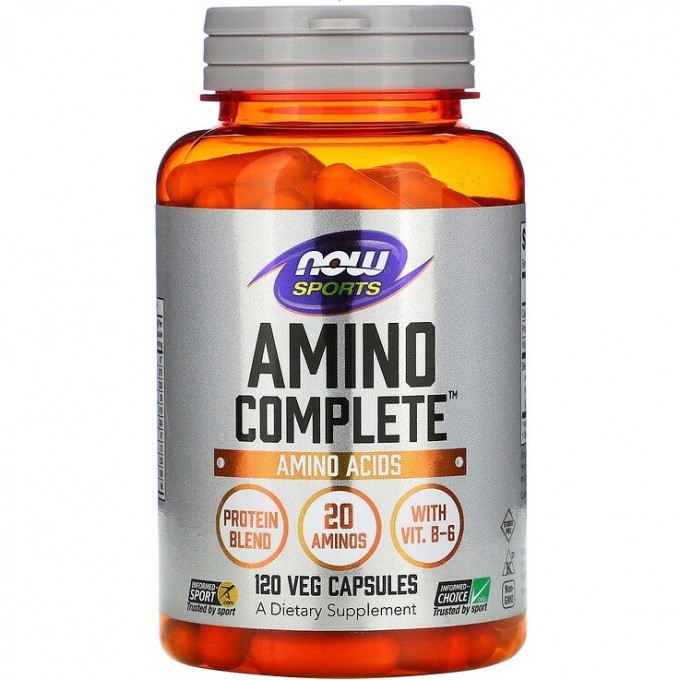 Аминокислота NOW FOODS AMINO COMPLETE, 120 капсул NS3669
