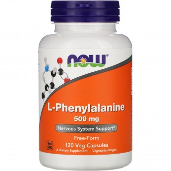 Аминокислота NOW FOODS L-PHENYLALANINE, 500мг, 120 капсул Аминокислота NOW FOODS L-PHENYLALANINE, 500мг, 120 капсул