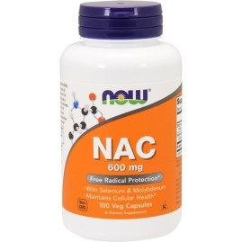 Антиоксидант NOW FOODS NAC, 600 мг, 100 капсул Антиоксидант NOW FOODS NAC, 600 мг, 100 капсул