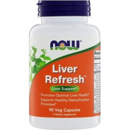 Бад пищеварительный NOW Liver Refresh (Liver Detoxifier), Ливер Рефреш - 90 капсул Бад пищеварительный NOW Liver Refresh (Liver Detoxifier), Ливер Рефреш - 90 капсул