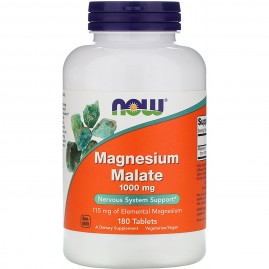БАД витаминсодержащие + минералы NOW Magnesium Malate, Магний Малат 1000 мг - 180 таблеток БАД витаминсодержащие + минералы NOW Magnesium Malate, Магний Малат 1000 мг - 180 таблеток