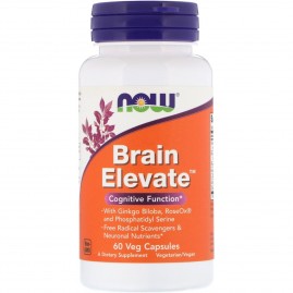 Биологически активная добавка NOW FOODS BRAIN ELEVATE (Активатор мозга), 60 мг - 60 капсул Биологически активная добавка NOW FOODS BRAIN ELEVATE (Активатор мозга), 60 мг - 60 капсул