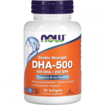 Биологически активная добавка NOW FOODS DHA-500 (Омега-3), 500 мг - 90 капсул Биологически активная добавка NOW FOODS DHA-500 (Омега-3), 500 мг - 90 капсул