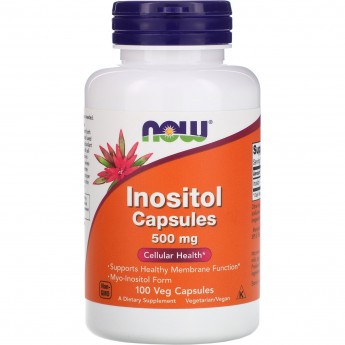 Инозитол NOW FOODS INOSITOL, 500 мг, 100 капсул Инозитол NOW FOODS INOSITOL, 500 мг, 100 капсул