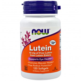 Лютеин NOW FOODS LUTEIN 10 мг (FROM ESTERS) 120 капсул Лютеин NOW FOODS LUTEIN 10 мг (FROM ESTERS) 120 капсул
