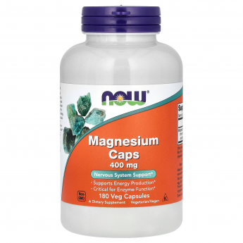 Магний NOW FOODS MAGNESIUM 400mg 180 вегкапсул Магний NOW FOODS MAGNESIUM 400mg 180 вегкапсул