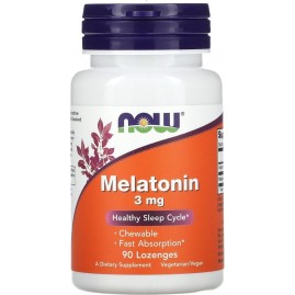 Мелатонин NOW FOODS MELATONIN+B6, 3 мг, 90 таблеток Мелатонин NOW FOODS MELATONIN+B6, 3 мг, 90 таблеток