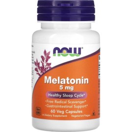 Мелатонин NOW Melatonin, 5 мг - 60 капсул Мелатонин NOW Melatonin, 5 мг - 60 капсул