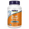 Омега 3 и рыбий жир NOW FOODS TRI-3D OMEGA + VITAMIN D-3 90 капсул NS29650