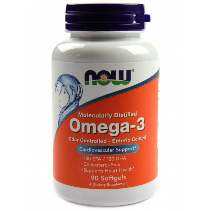 Omega-3 NOW FOODS OMEGA-3 ENTERIC 90 SGELS NS31079