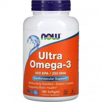 Омега NOW FOODS ULTRA OMEGA-3D, 180 капсул Омега NOW FOODS ULTRA OMEGA-3D, 180 капсул