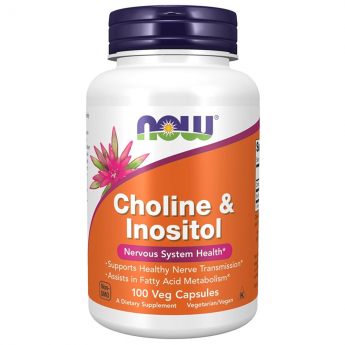 Витамин NOW FOODS CHOLINE & INOSITOL 500 мг, 100 капсул Витамин NOW FOODS CHOLINE & INOSITOL 500 мг, 100 капсул