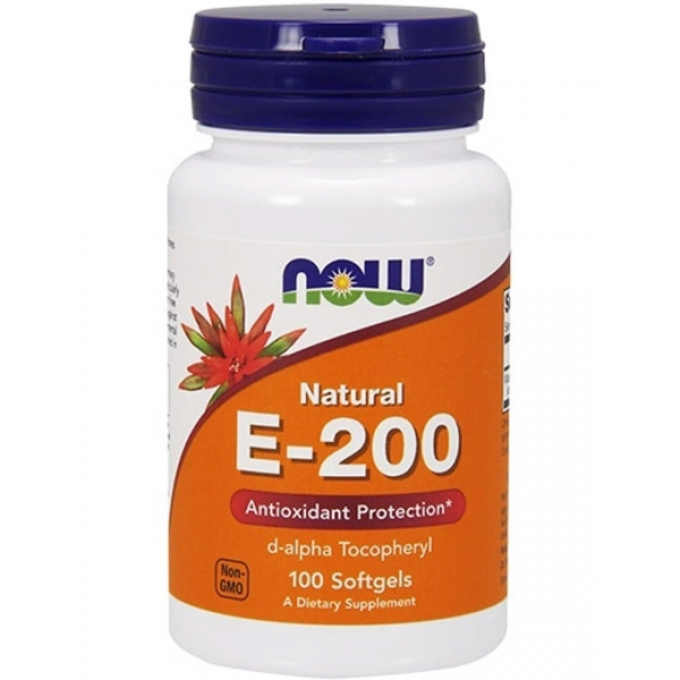 Витамин NOW FOODS E-200 DA 100 капсул NS33013