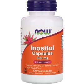 Витамин NOW FOODS Inositol, 500мг, 100 капсул Витамин NOW FOODS Inositol, 500мг, 100 капсул